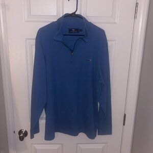Vineyard Vines Men’s Blue 1/4 Zip Pullover Sweater Sz XLT